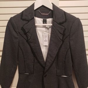 White House Black Market Black Polka Dot Suit